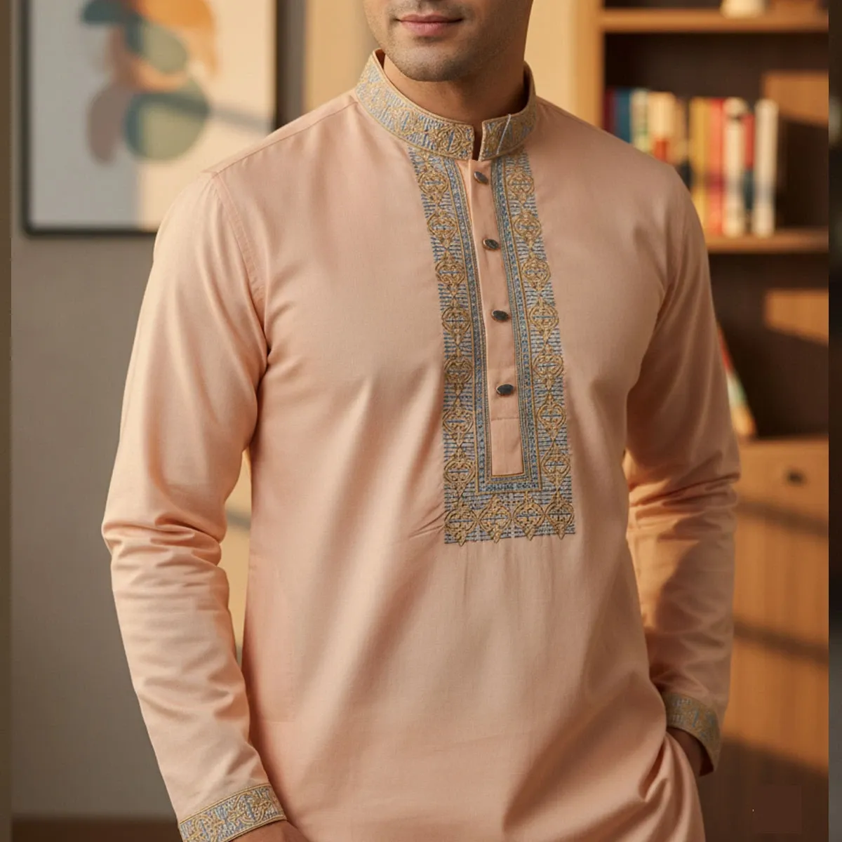 Men's Slim Fit Panjabi MPC-154